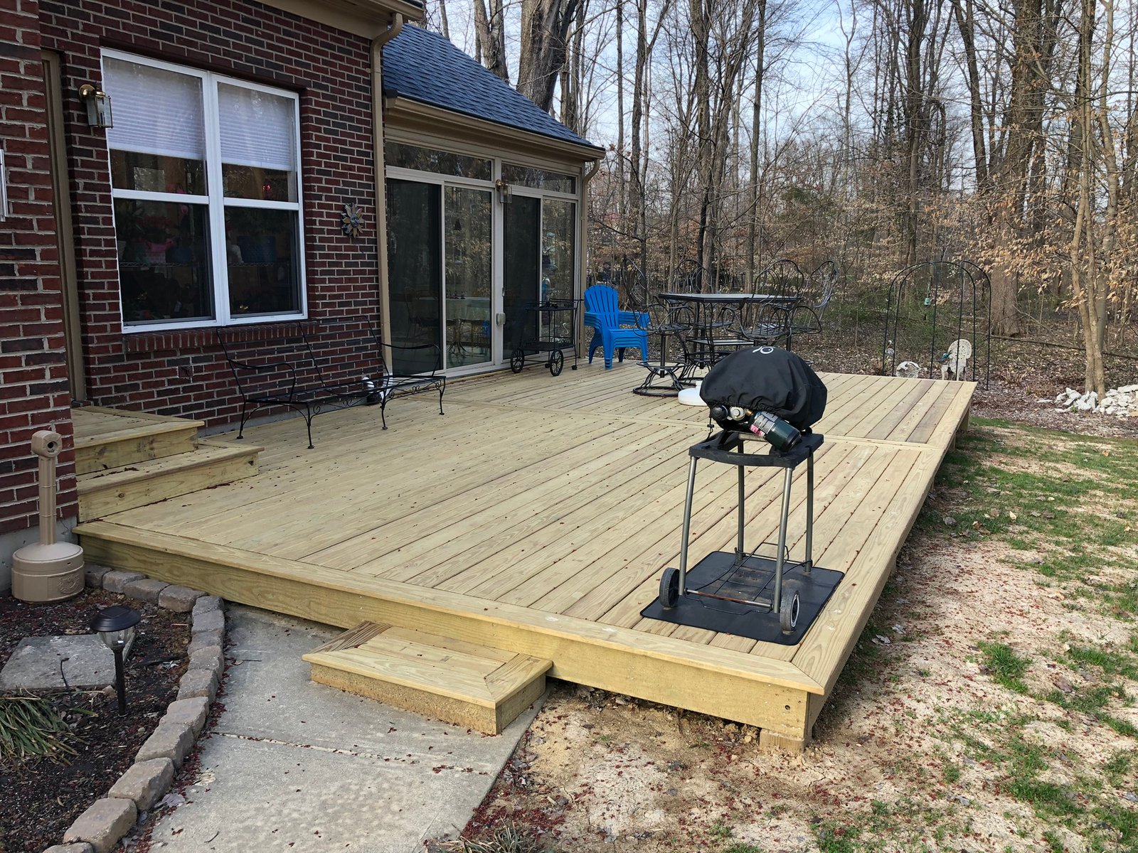 Deck project after